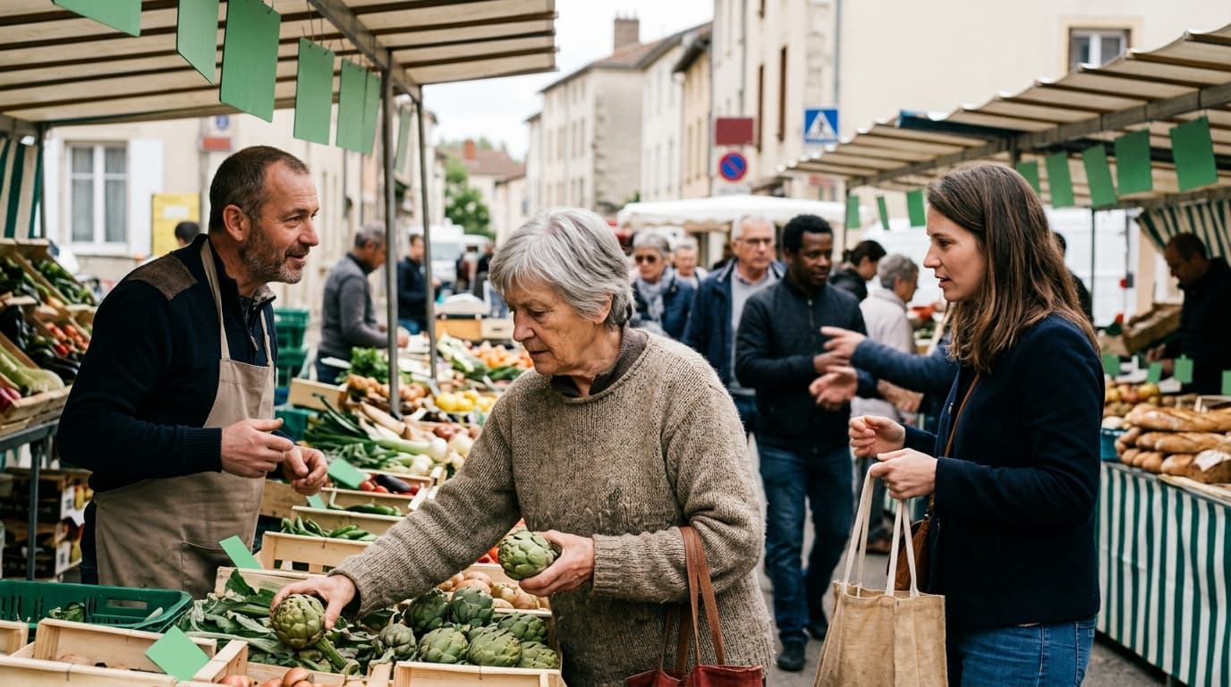 Une mère et sa fille faisant leurs courses ensemble, la transmission entre générations au quotidien