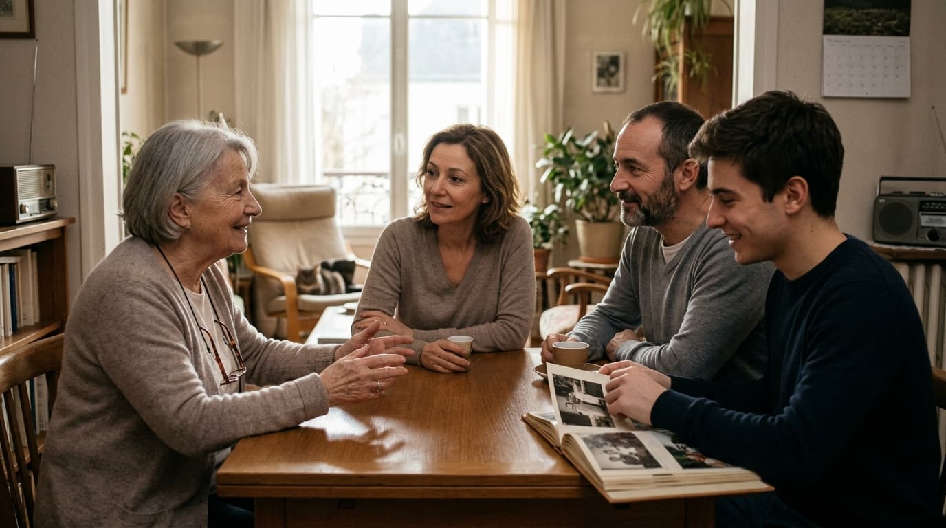 Une personne âgée rédigeant son testament à son bureau